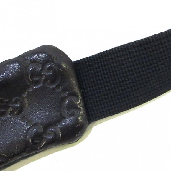 Gucci Stripe Waist Pouch Dark Navy Leather - Picture 9 of 12